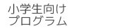 小学生向けプログラム